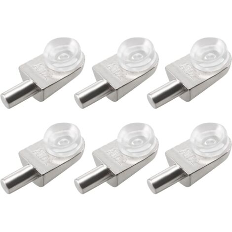 20pcs Taquets étagère mural support d'étagère en verre en alliage de zinc ventouse (1/5)