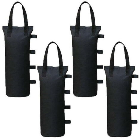 Lot de 4 Poids de Gazebo pour Tonnelle et Pavillon, Sac de Lestage Sable pour Jambes, Tentes Pare-Soleil, Parasol