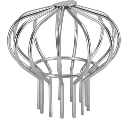 RHAFAYRE 304 Protège-gouttières en acier inoxydable Filtres de protection de gouttière 160 mm (1/5)