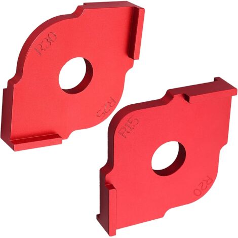 Calibres d'Angle, Lot de 2 Gabarits de Défonceuse d'Angle Modèles de Routeur de Gabarit pour Outil de travail du bois (1/6)
