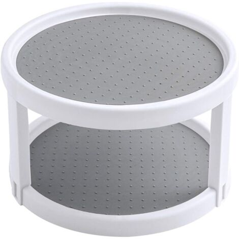 Plateau tournant epices, Placard Étagère à Épices, 2 étages Porte Épice Rotative Étagère à Épice Support de Stockage, pour Cuisine, Réfrigérateur, Congélateur, Armoire Et Comptoirs, épices (1/5)