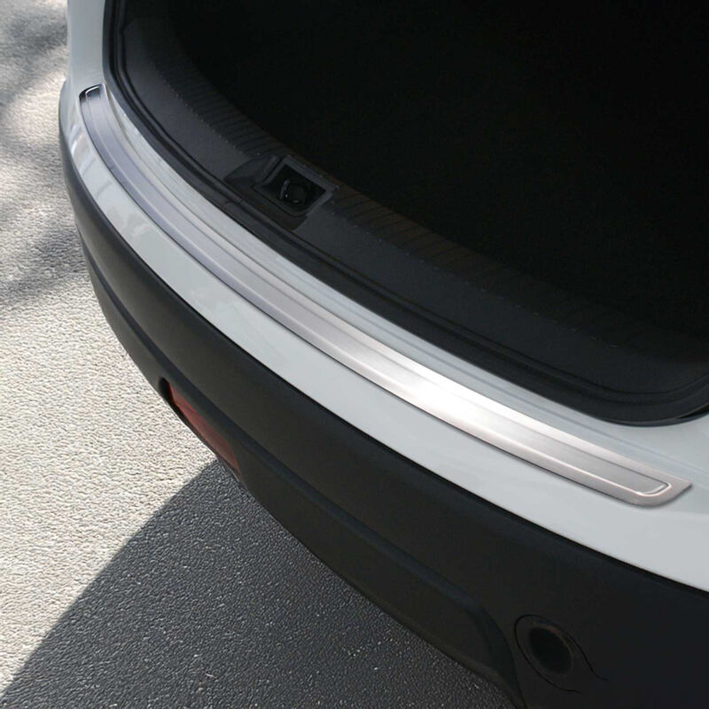 Protection Seuil Pare-Chocs Arrière Skoda Karoq 2017-2021 - Bande Coffre Inox Chromé