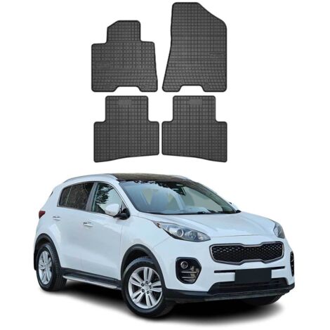 OMAC Tapis de Sol Compatible avec Kia Sportage IV 2015-2018 Noir Caoutchouc (1/5)