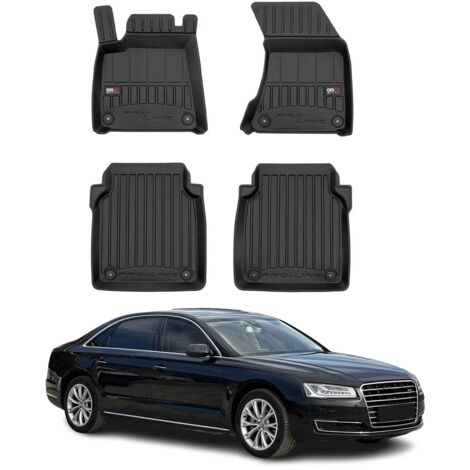 OMAC Tapis de Sol Caoutchouc Compatible avec Audi A8 D4 Long version 2009-2017 Noir Premium (1/5)