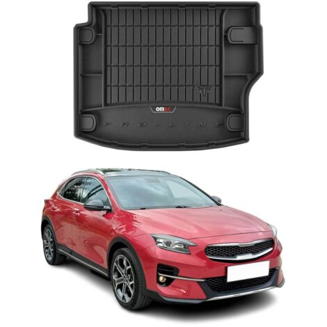 Tapis de Coffre 3D TPE Premium Compatible avec Kia XCeed PHEV CUV 2019 à 2023 - Bac de Protection de Coffre Intérieur antidérapant Revêtement de Coffre Bords Hauts pour Voiture Noir (1/5)