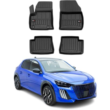 OMAC Tapis de Sol Compatible avec Peugeot e-208 2019-2022 Noir TPE