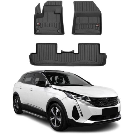 OMAC Tapis de Sol pour Peugeot 3008 2016-2024 en caoutchouc TPE Premium Noir
