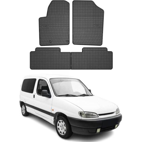 OMAC Tapis de Sol Compatible avec Peugeot Partner 1996-2009 Noir Caoutchouc (1/5)
