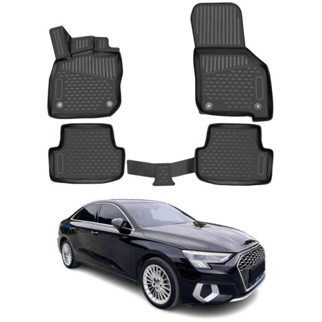 OMAC 3D Tapis de Sol pour Audi A3 8Y Berline Sportback Allstreet 2020-2025 Noir (1/5)
