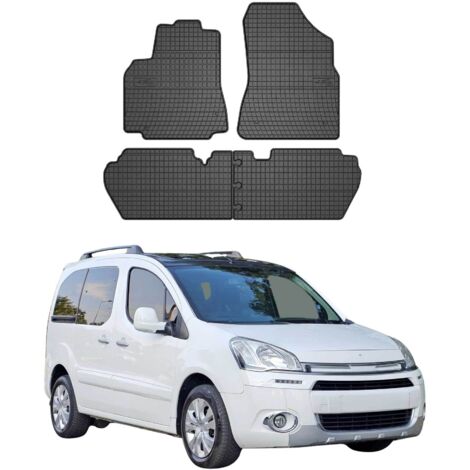 OMAC Tapis de Sol Compatible avec Citroen Berlingo 2008-2018 Caoutchouc Noir