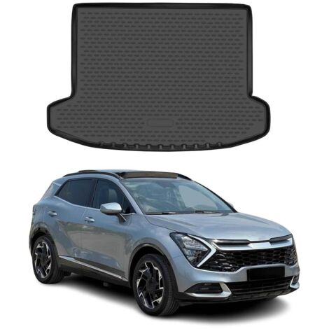 OMAC Tapis de Coffre Compatible avec Kia Sportage GT Line NQ5 2022-2024 en Caoutchouc Noir (1/5)