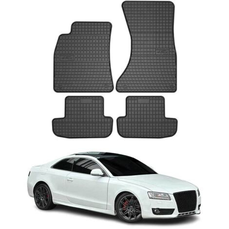 OMAC Tapis de Sol Compatible avec Audi A5 8T3 8F7 Cabriolet Coupé 07-17 Noir en Caoutchouc (1/5)
