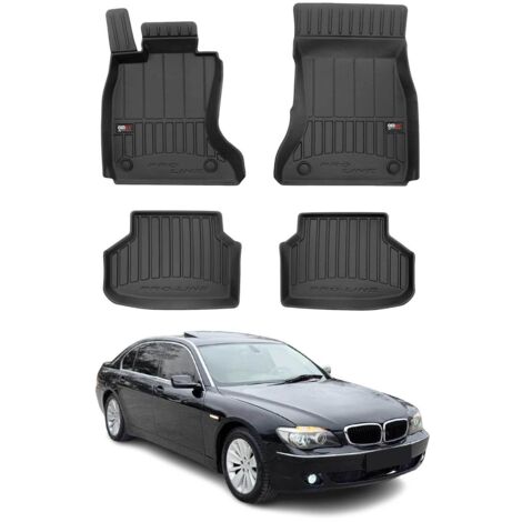 OMAC Tapis de Sol Caoutchouc Compatible avec BMW Série 7 F01 2008-2015 Noir Premium 4Pcs (1/5)