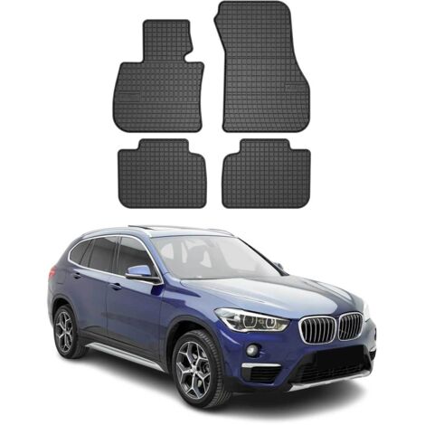OMAC Tapis de Sol Compatible avec BMW X1 F48 2015-2022 Noir en Caoutchouc