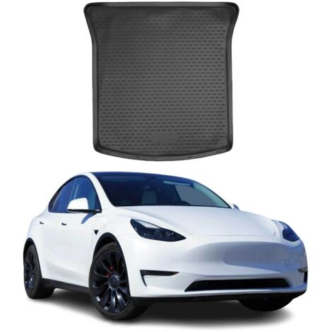 OMAC Tapis De Coffre Compatible avec Tesla Model Y 2020-2024 en Caoutchouc Noir (1/5)