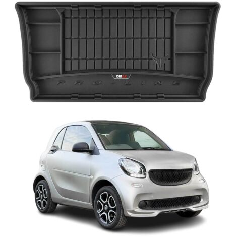OMAC Tapis de Coffre 3D TPE Premium Compatible avec Smart Fortwo HB 2014-2020 - Bac de Protection de Coffre Intérieur antidérapant Revêtement de Coffre Bords Hauts pour Voiture Noir (1/5)