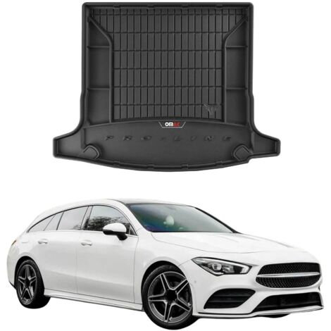 Tapis de Coffre 3D TPE Premium Compatible avec Mercedes CLA X118 Shooting Brake 2019-2022  Bac de Protection de Coffre Intérieur antidérapant Revêtement de Coffre Bords Hauts pour Voiture Noir (1/5)