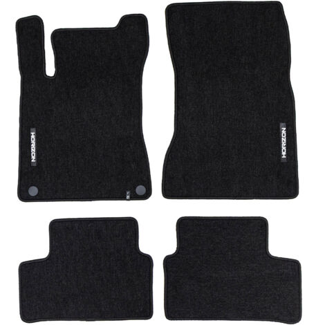 Tapis de sol pour Mercedes-Benz Classe A V177 2018-2025 Velours Noir 4Pcs