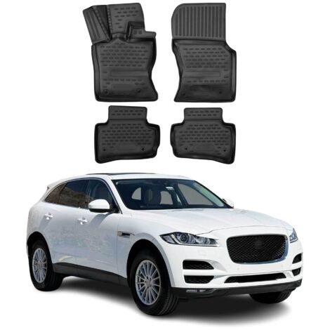 OMAC Tapis de Sol pour Jaguar F-Pace 2015-2025 en Caoutchouc Noir
