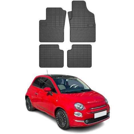 OMAC Tapis de Sol Compatible avec Fiat 500 2007-2020 Caoutchouc Noir (1/5)