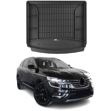 Tapis de Coffre 3D TPE Premium Compatible avec Renault Koleos II HC 2016-2023, Bac de Protection de Coffre Intérieur antidérapant Revêtement de Coffre Bords Hauts pour Voiture Noir (1/5)