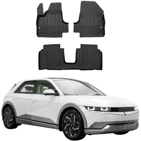 OMAC Tapis de Sol sur Mesure Noir pour Hyndai Ioniq 5 2021-2025 3 pièces en TPE