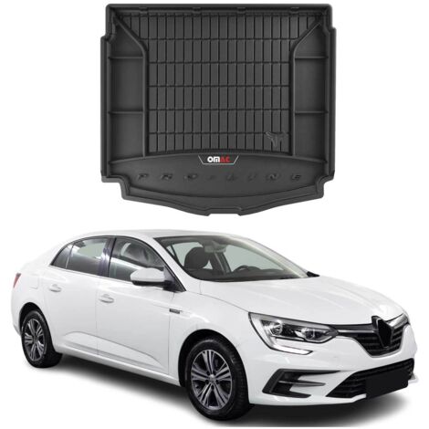 OMAC Tapis de Coffre 3D TPE Premium Compatible avec Renault Megane IV Kombi 2016 à 2023 - Bac de Protection de Coffre Intérieur antidérapant Revêtement de Coffre Bords Hauts pour Voiture Noir (1/5)