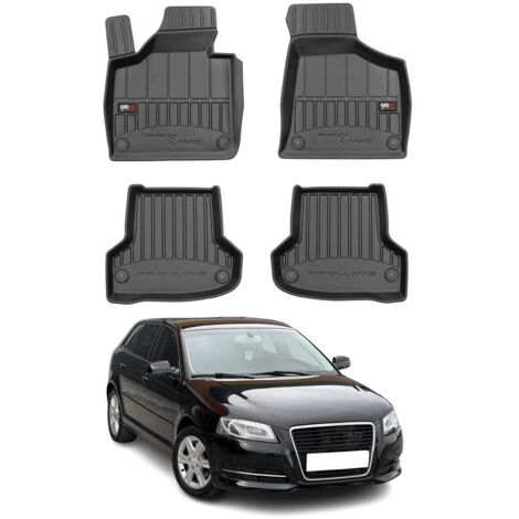 OMAC Tapis de Sol Caoutchouc Compatible avec Audi A3 8PA Sportback 2003-13 Noir Premium (1/5)