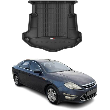 Tapis de Coffre 3D TPE Premium Compatible avec Ford Mondeo MK4 Hatchback 2007-2014  Bac de Protection de Coffre Intérieur antidérapant Revêtement de Coffre Bords Hauts pour Voiture Noir (1/5)