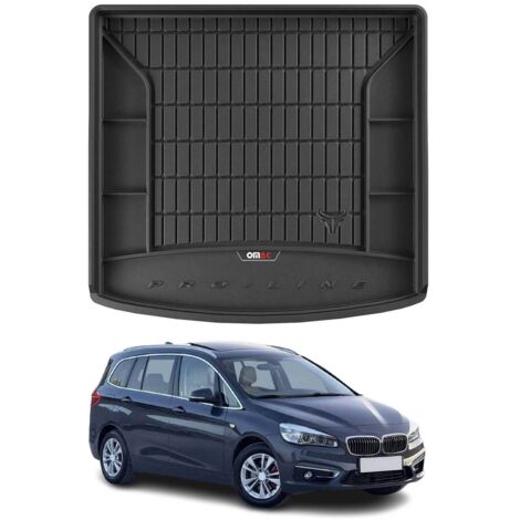 Tapis de Coffre 3D TPE Premium Compatible avec BMW 2er F46 Grand Tourer 2015-2022  Bac de Protection de Coffre Intérieur antidérapant Revêtement de Coffre Bords Hauts pour Voiture Noir (1/5)