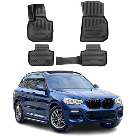 OMAC 3D Tapis de Sol Compatible avec BMW X3 G01 2017-2024 en Caoutchouc Noir (1/5)