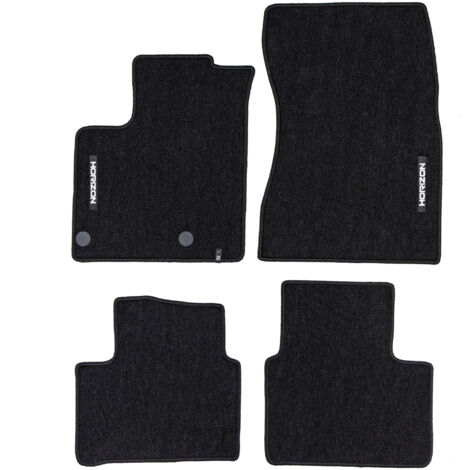 Tapis de Sol de Voiture pour Nissan Qashqai III 2021-2025 Velours Noir 4Pcs