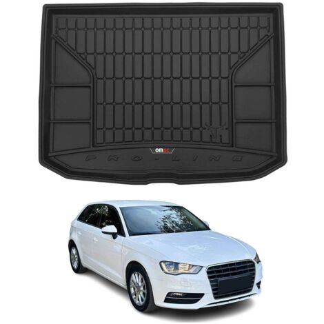 Tapis de Coffre 3D TPE Premium Compatible avec Audi A3 8V Sportback 2012-2019  Bac de Protection de Coffre Intérieur antidérapant Revêtement de Coffre Bords Hauts pour Voiture Noir (1/5)