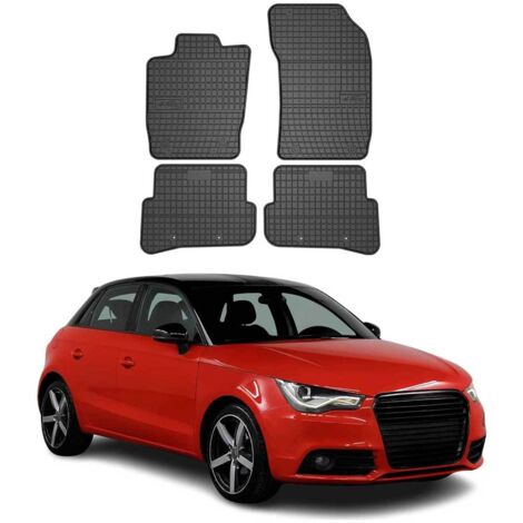 OMAC Tapis de Sol Compatible avec Audi A1 / A1 Sportback 2010-2018 Noir en Caoutchouc (1/5)