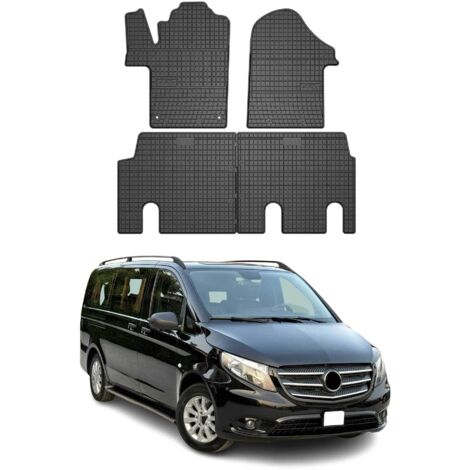 OMAC Tapis de Sol pour Mercedes Vito W447 2014-2025 Caoutchouc Noir