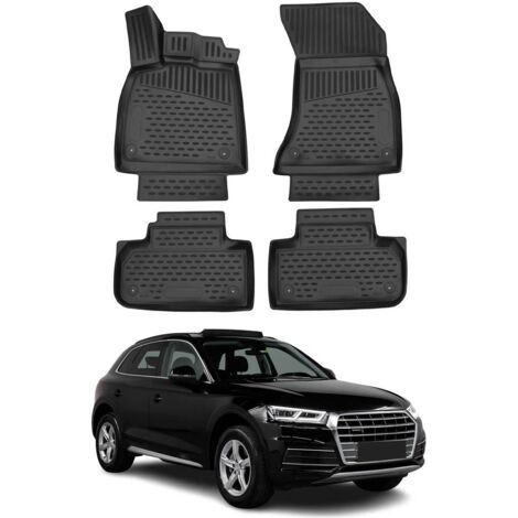 OMAC 3D Tapis de Sol Compatible avec Audi Q5 FY 2017-2024 Caoutchouc TPE Noir 4Pcs (1/5)