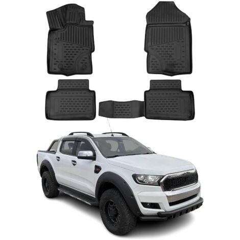 OMAC Tapis de sol pour Ford Ranger T6 2012-2022 SuperCab caoutchouc
