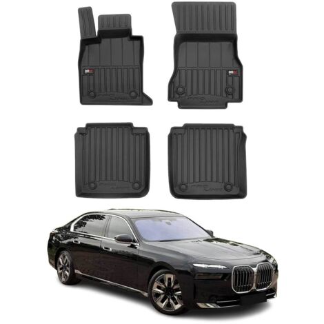 OMAC Tapis de Sol Caoutchouc pour BMW Série 7 G70 i7 G70 2022-2025 Noir Premium (1/5)
