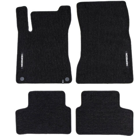 Tapis de Sol de Voiture pour Mercedes-Benz GLA H247 2019-2025 Velours Noir 4Pcs