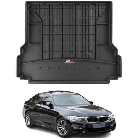 Tapis de Coffre 3D TPE Premium Compatible avec BMW 5er G31 Kombi 2017-2022  Bac de Protection de Coffre Intérieur antidérapant Revêtement de Coffre Bords Hauts pour Voiture Noir (1/5)