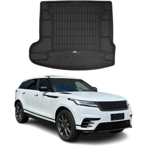 Tapis de Coffre 3D TPE Premium Compatible avec Range Rover Velar 2017-2020  Bac de Protection de Coffre Intérieur antidérapant Revêtement de Coffre Bords Hauts pour Voiture Noir (1/5)