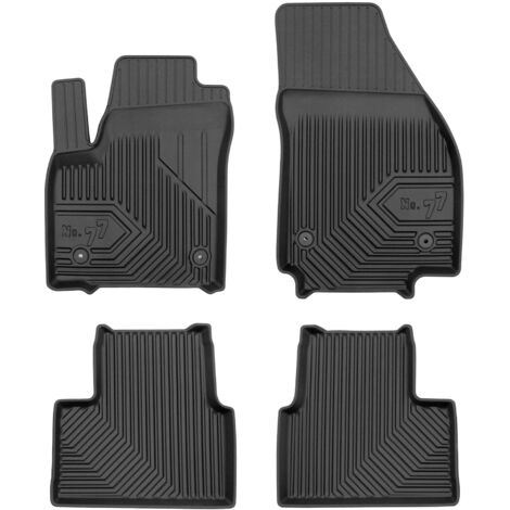 Tapis de Sol de Voiture pour Opel Meriva B 2010-2017 TPE Antidérapant Noir 4Pcs