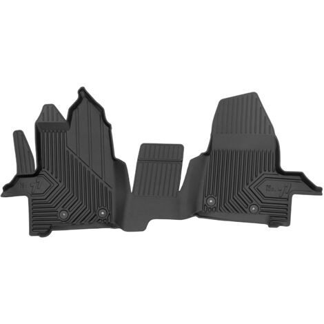 Tapis de Sol de Voiture pour Ford Transit Custom I 2012-2023 3places TPE Noir 1x