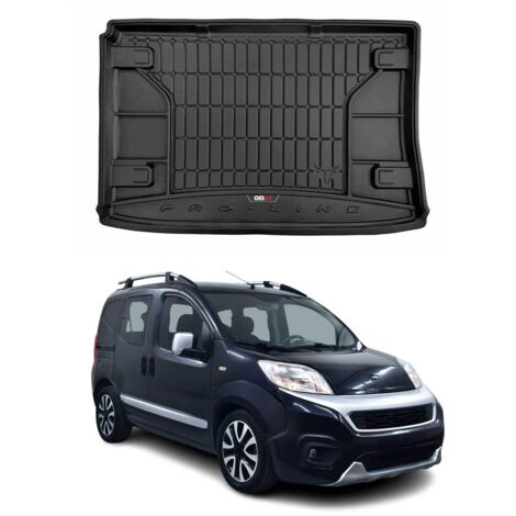 OMAC Tapis de Coffre Voiture Compatible avec Fiat Fiorino 2007 à 2017, Antidérapant Imperméable, 3D Premium TPE, Noir (1/5)