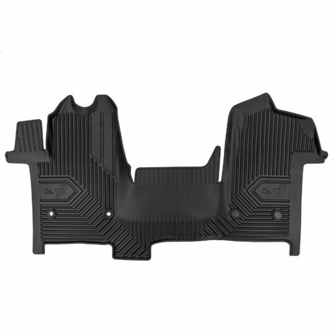 Tapis de Sol de Voiture pour Renault Master III 2019-2024 FL TPE Durable Noir 1x