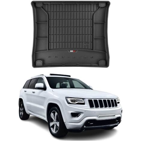 Tapis de Coffre 3D TPE Premium Compatible avec Jeep Grand Cherokee 2010-2022  Bac de Protection de Coffre Intérieur antidérapant Revêtement de Coffre Bords Hauts pour Voiture Noir
