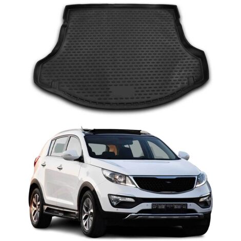 OMAC Tapis De Coffre Compatible avec KIA Sportage 2010-2015 en Caoutchouc Noir (1/5)