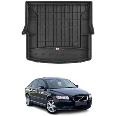 OMAC Tapis de Coffre Voiture Compatible avec Volvo S40 II 2004 à 2012, Antidérapant Imperméable, 3D Premium TPE, Noir (1/5)