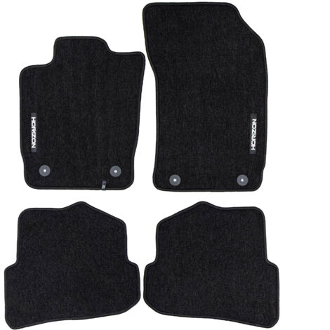 Tapis de Sol de Voiture pour Audi A1 8X 2010-2018 3Portes Velours Noir 4Pcs