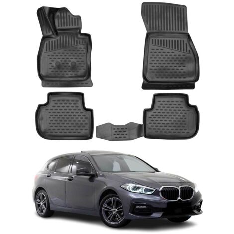 OMAC 3D Tapis de Sol Compatible avec BMW Série 1 F40 2019-2024 sur Mesure Caoutchouc Noir (1/5)
